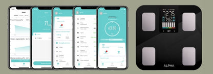 Elektroninės vonios svarstyklės Alpha – su programėle