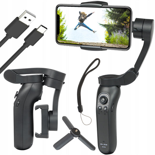 Rankinis gimbal telefonui stabilizatorius selfie sulankstomas iOS Android