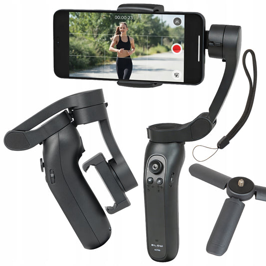 Gimbal stabilizatorius telefonui sulankstomas 3 ašių iOS Android