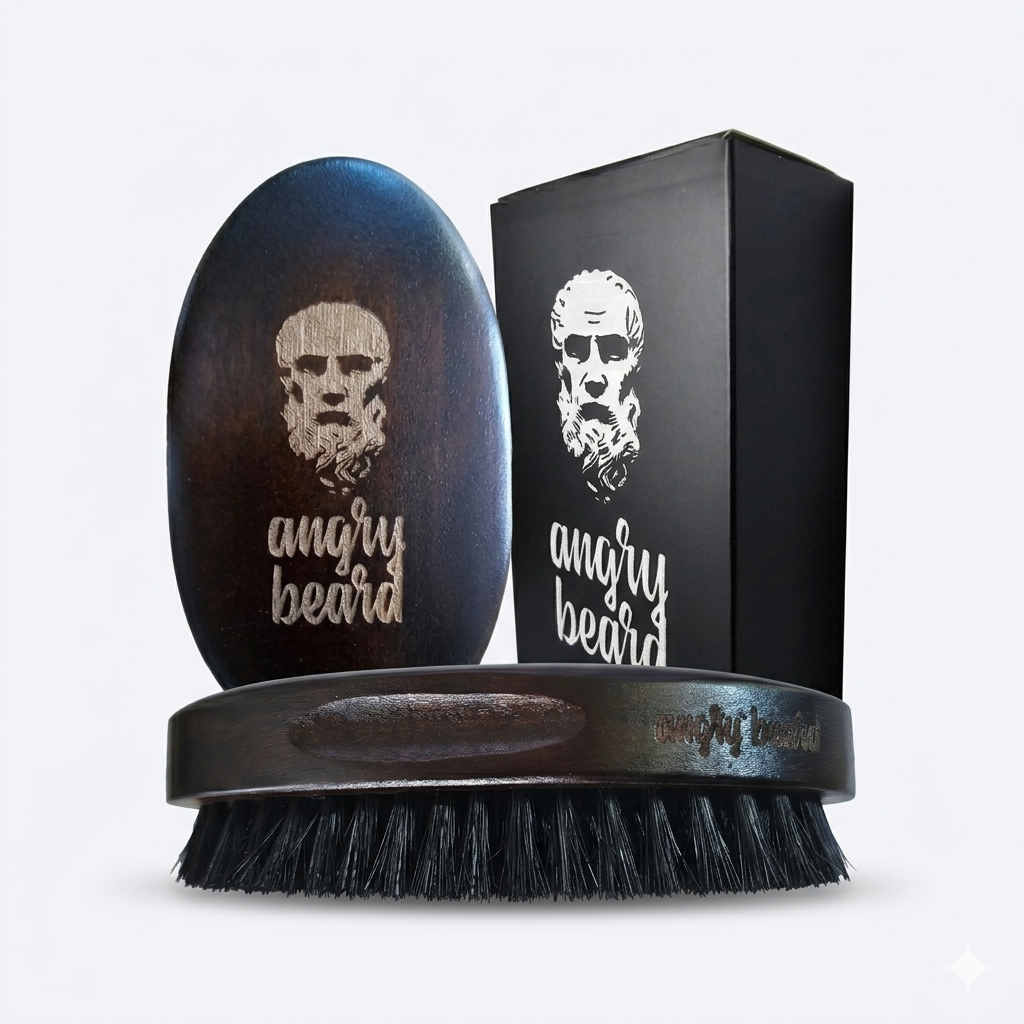Barzdos priežiūros rinkinys My Beard su aliejumi, šampūnu, kondicionieriumi ir šepečiu