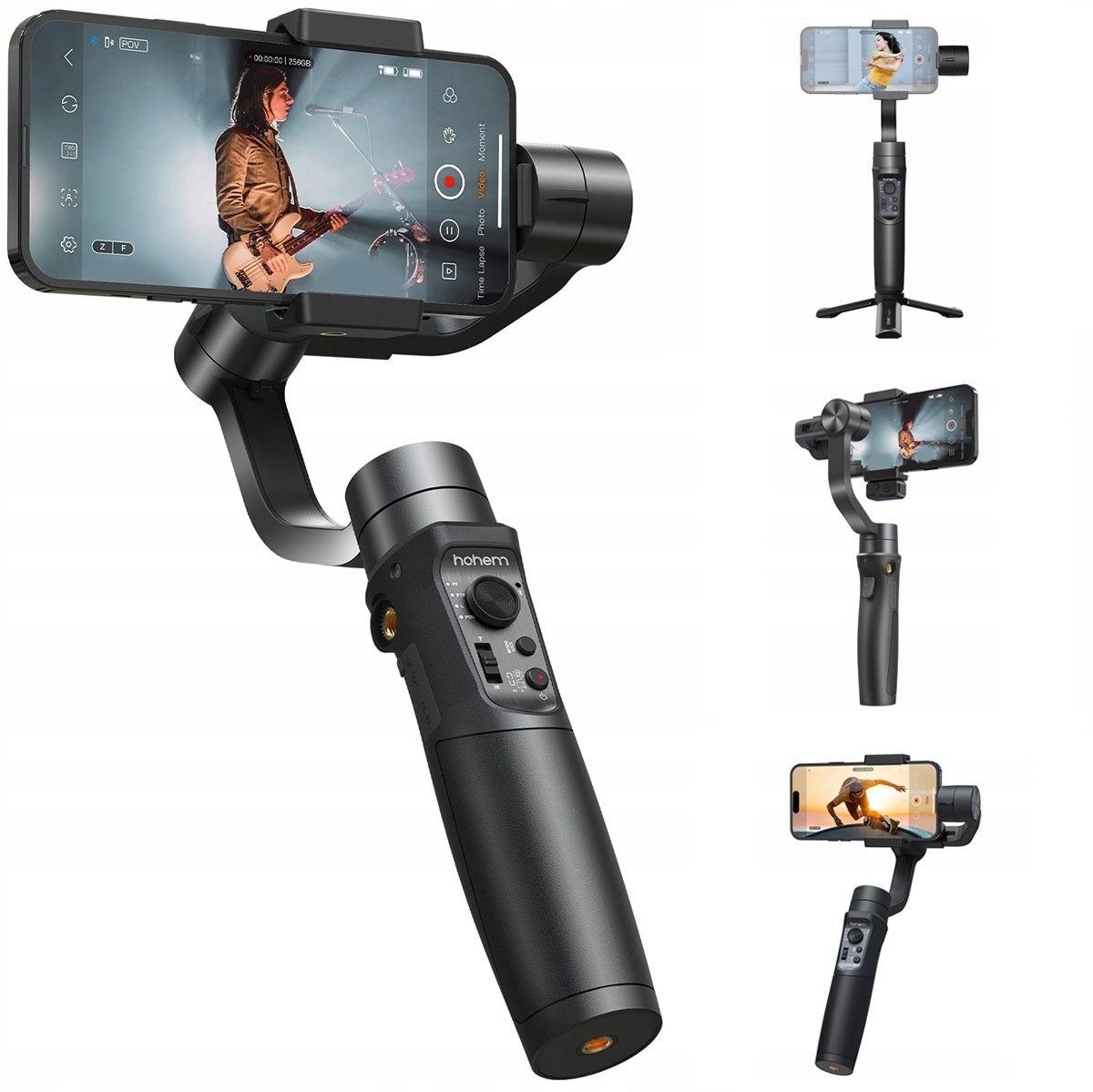 Hohem iSteady Mobile 2024 gimbal rankinis stabilizatorius telefonui