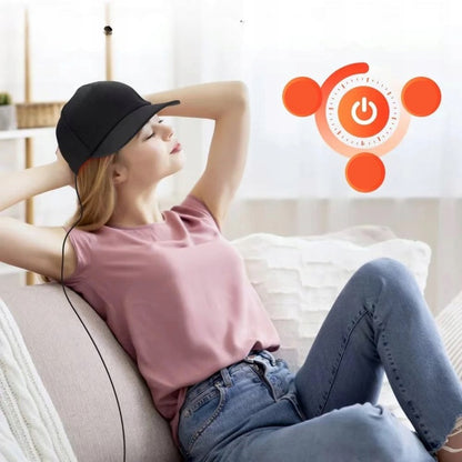 Infraraudonųjų spindulių kepurė plaukų augimui