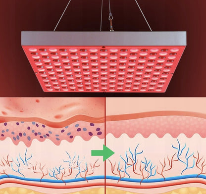 Infraraudonųjų spindulių terapinė lempa su raudona ir infraraudonąja šviesa