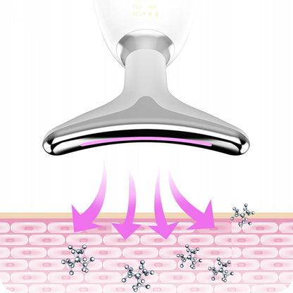 Kaklo ir veido stangrinamasis masažuoklis su EMS ir šviesos terapija