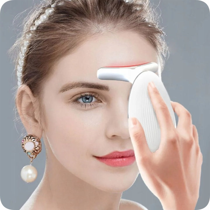 Kaklo ir veido stangrinamasis masažuoklis su EMS ir šviesos terapija