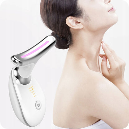 Kaklo ir veido stangrinamasis masažuoklis su EMS ir šviesos terapija