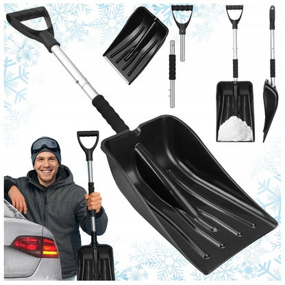 Sniego kastuvas Rippey – aliuminis, sulankstomas, 84 cm, automobiliui