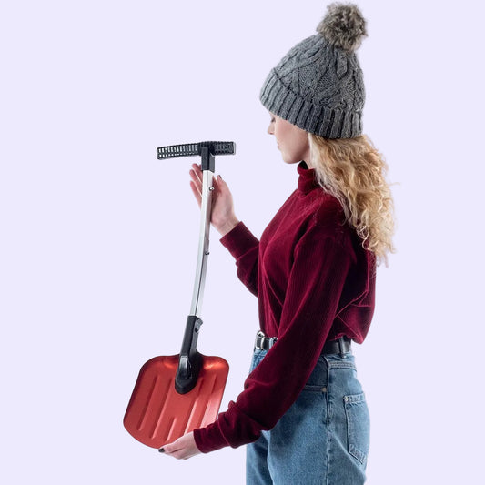 Teleskopinis sniego kastuvas automobiliui KADAX – sulankstomas, aliuminis, 61–76 cm