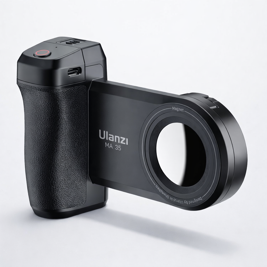 Ulanzi ma35 magnetinis laikiklis su „Bluetooth“ nuotolinio valdymo pultu, skirtas „ios“ ir „android“ išmaniesiems telefonams