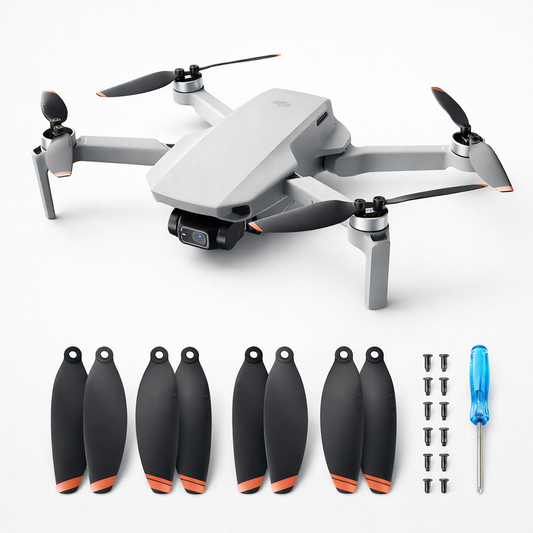 DJI Mini 2, Mini SE, Mini 2 SE ir Mini 4K dronų propelerių rinkinys 16 vnt su varžtais ir atsuktuvais