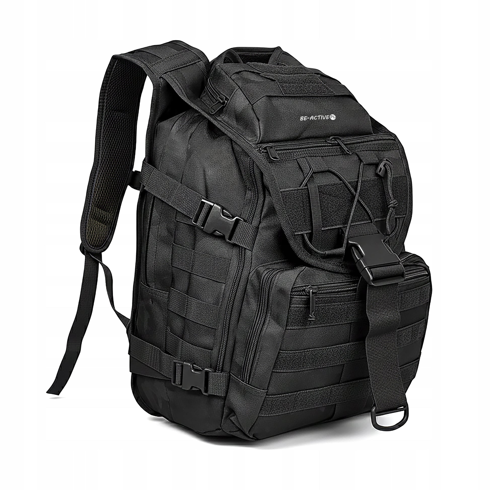 Taktinė karinė kuprinė 40L juoda survival