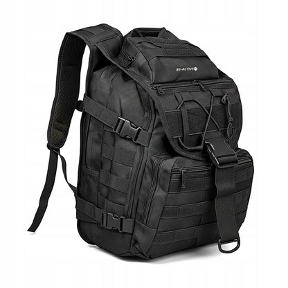 Taktinė karinė kuprinė 40L juoda survival