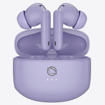 Manta RYTMO TWS belaidės į ausis įdedamos ausinės, su „Bluetooth“, violetinės