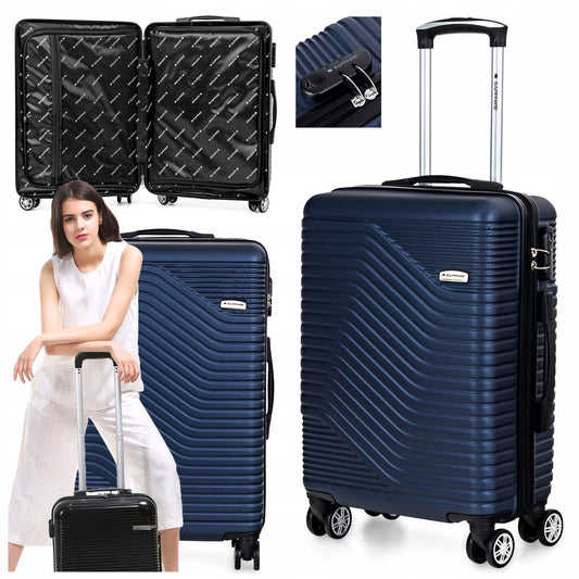 Lagaminas kabininis ABS Sapphire Duo rožinis lengvas