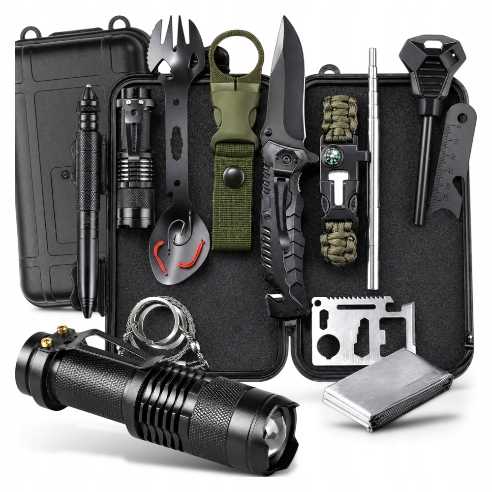 NEO TOOLS išgyvenimo rinkinys 14in1 su dėklu