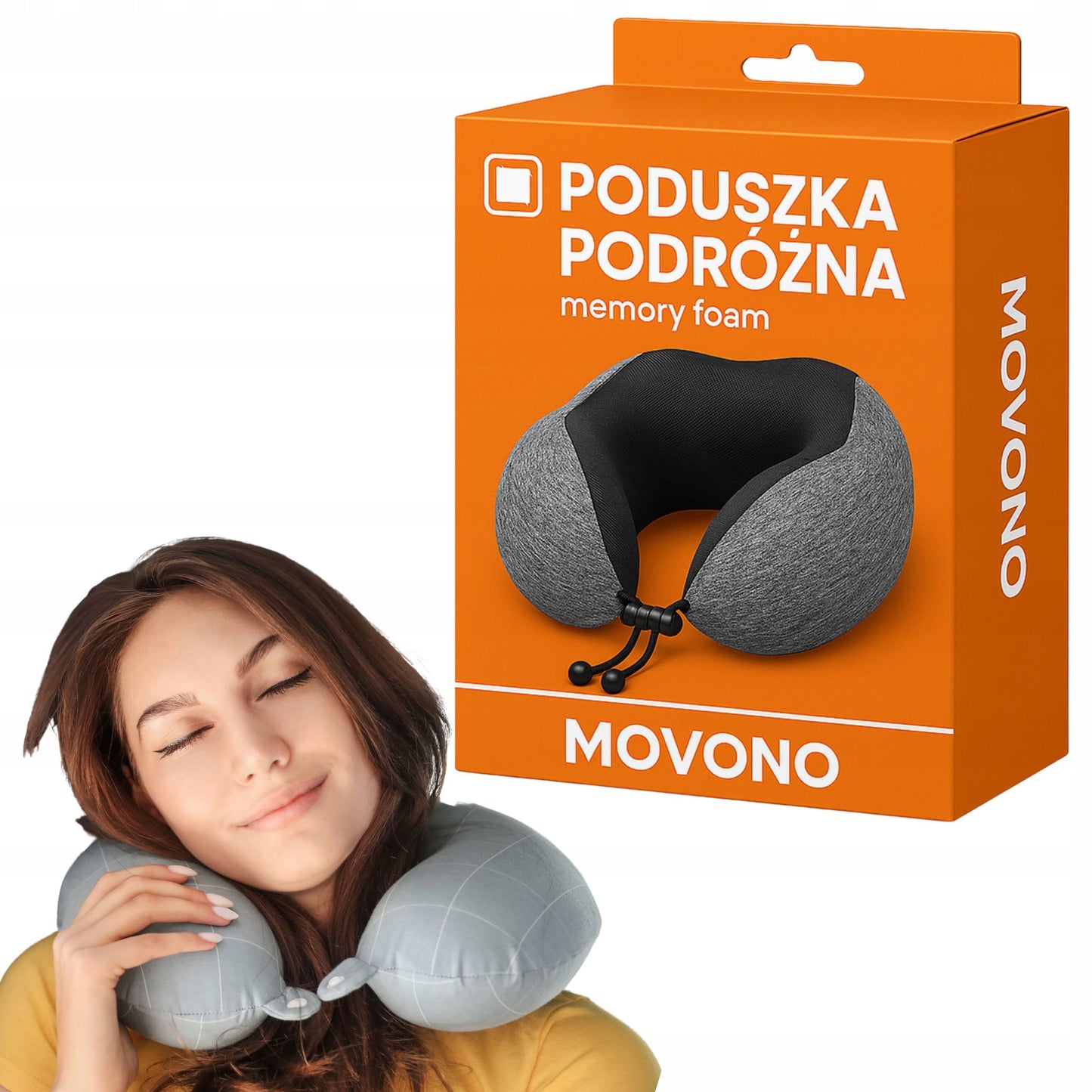 Kelioninė kaklo pagalvėlė 3in1 su akių kauke ir ausų kištukeliais