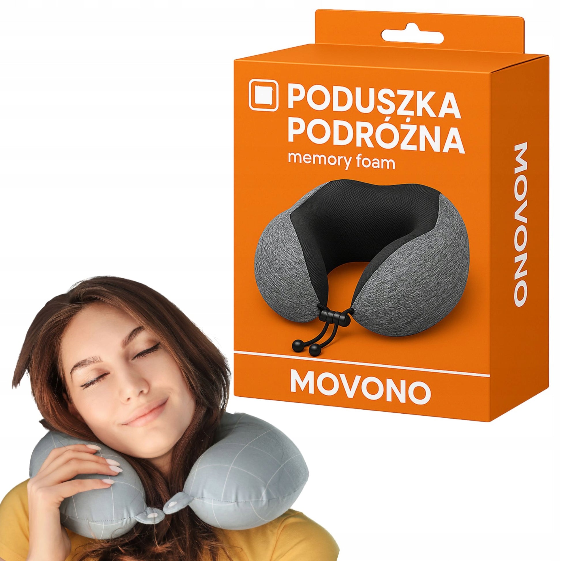 Kelioninė kaklo pagalvėlė 3in1 su akių kauke ir ausų kištukeliais