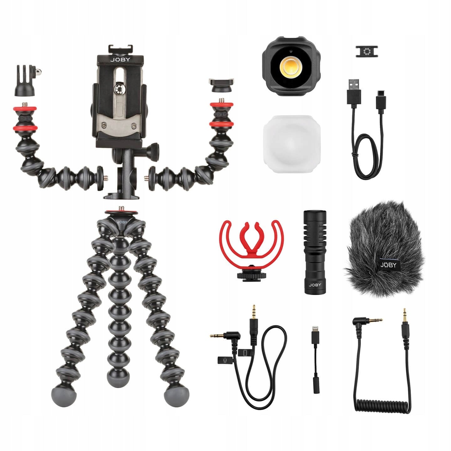 GorillaPod lankstus trikojis su telefono laikikliu YouTube TikTok