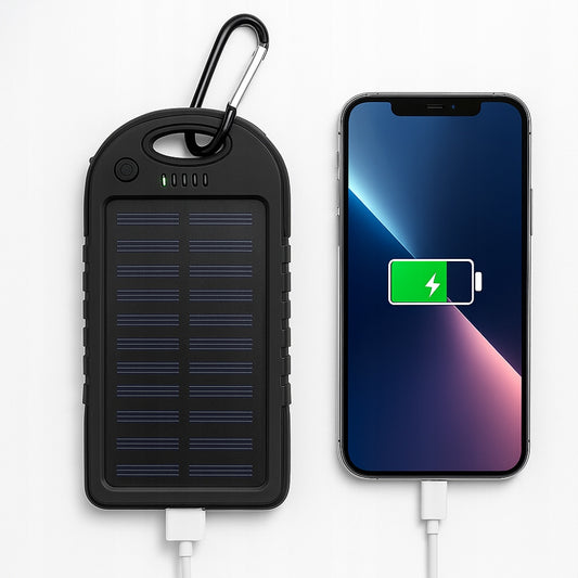 Saulės energijos įkroviklis 10000mAh nešiojamas vandeniui atsparus