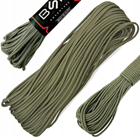 Išgyvenimo virvė parašiuto 550 paracord 30m oranžinė