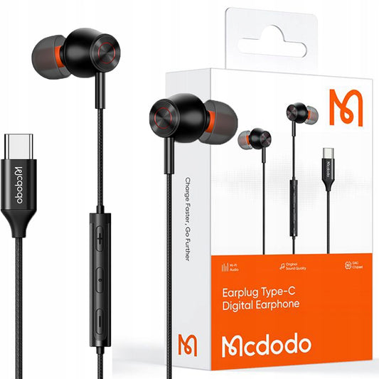 Ausinės laidinės in-ear USB-C su mikrofonu iPhone 15 Android