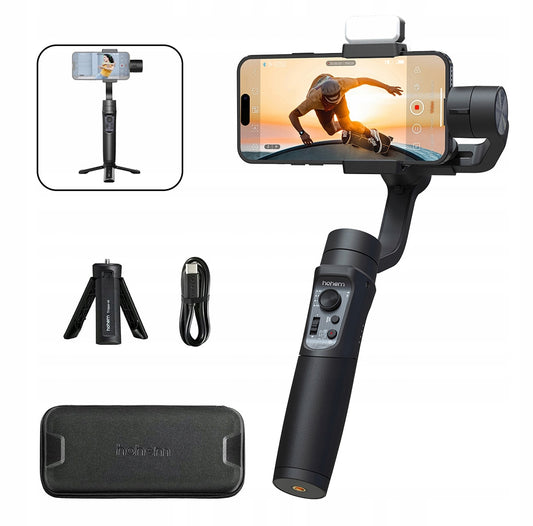 Gimbal nešiojamas krepšelis su LCD ekranu baterijos indikatoriumi