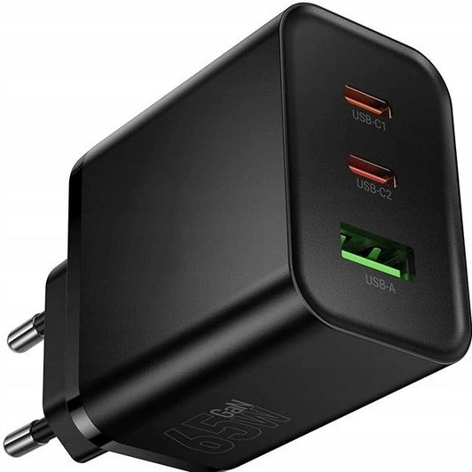 Kelioninis elektros lizdų daugintuvas USB-C 65W GaN kompaktiškas