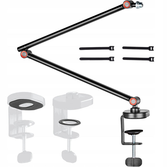 Mikrofono stovas krokodilo lankstus stalo Boom arm 80cm