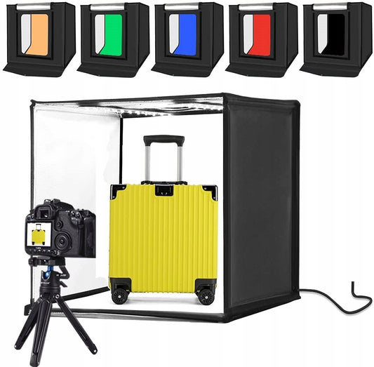Fotografinis LED šviesos prožektorius 60W bi-color su stovu