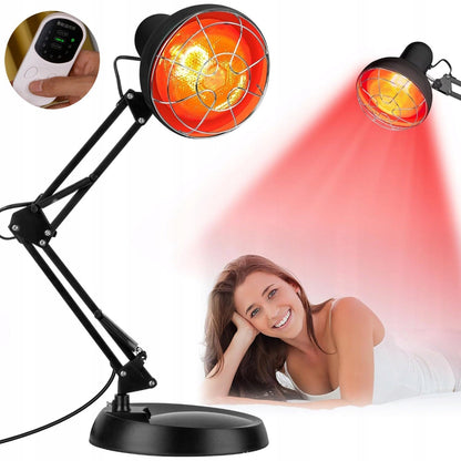 Raudonos šviesos terapijos lempa su reguliuojamu kampu ir laikmačiu, 600–1400 nm
