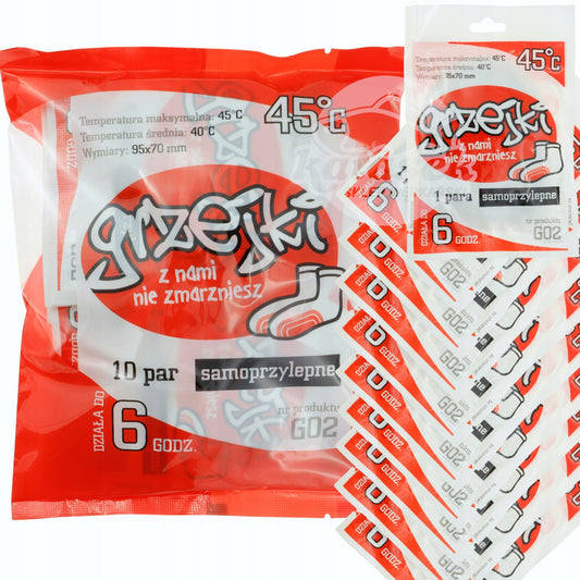 Kojų šildytuvai – 10 porų rinkinys, savaime šylantys įdėklai į batus