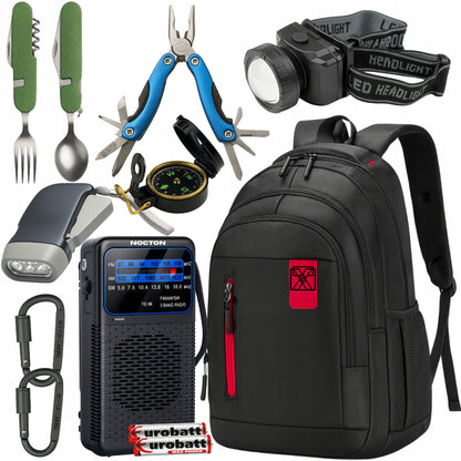 Evakuacinė kuprinė su išgyvenimo įrankiais – RCB rekomenduojamas rinkinys civilinei apsaugai