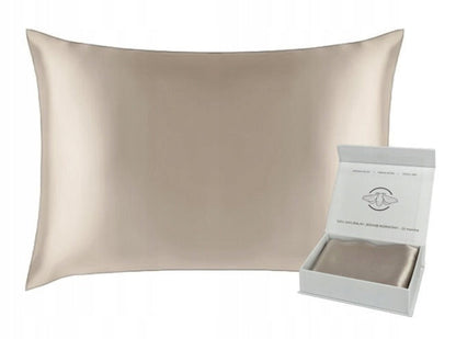 Pagalvės užvalkalas 100% šilkas 50x60 cm – šampano spalvos
