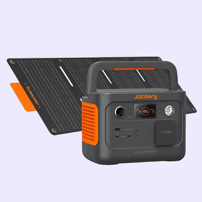 „Jackery Explorer 300 Plus“ maitinimo stotis (300 W, 288 Wh) + 40 W mini panelė