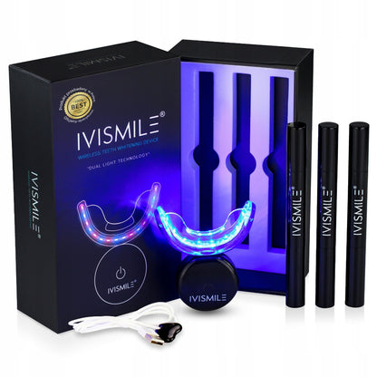 Dantų balinimo rinkinys su IVISMILE LED lempa – dantų balinimas namuose