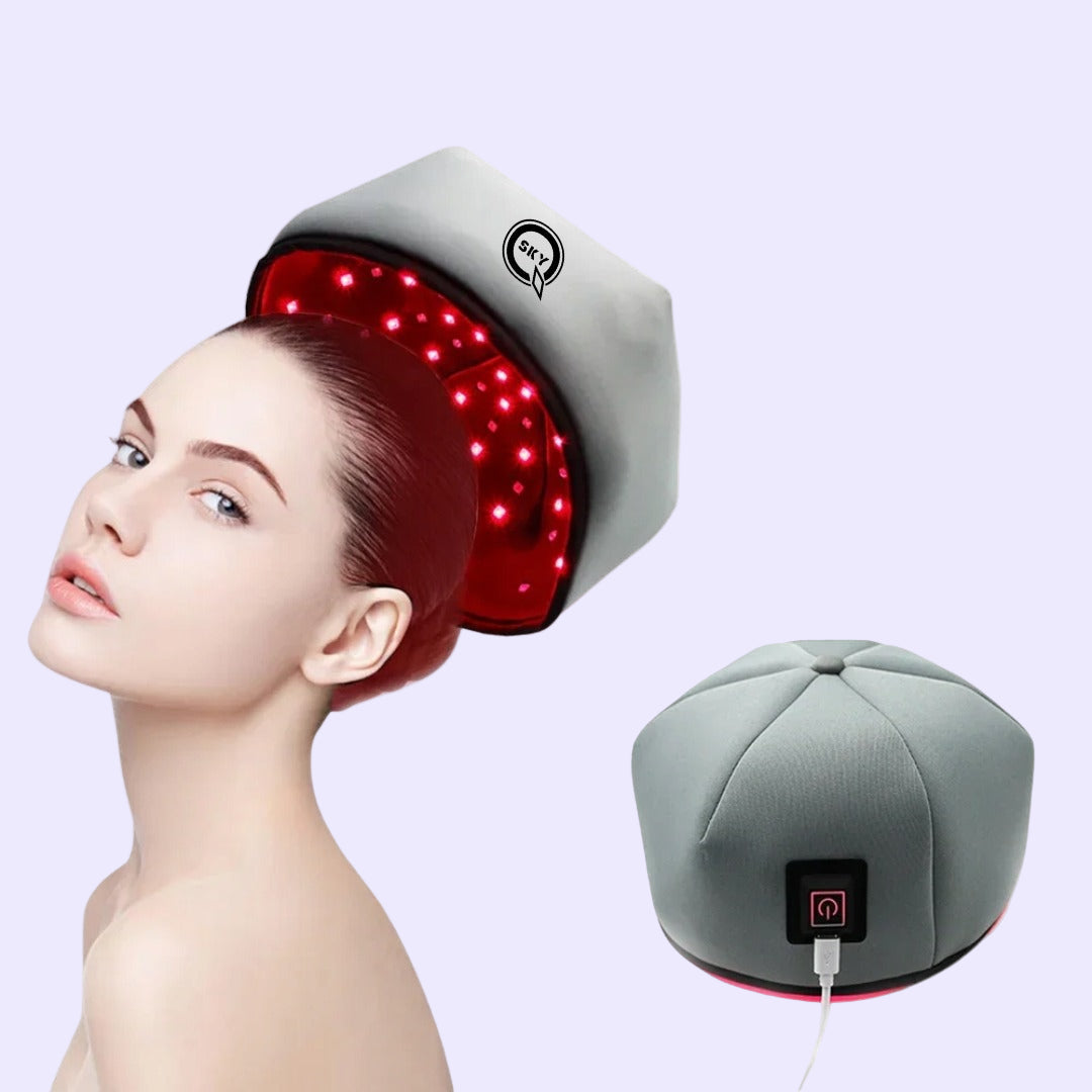 LED kepurė plaukų augimui su raudonos šviesos terapija 660–850nm, alopecijai ir slinkimo mažinimui