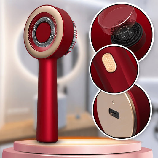 Regeneruojantis galvos odos masažinis šepetys šviesos terapijai plaukų augimui