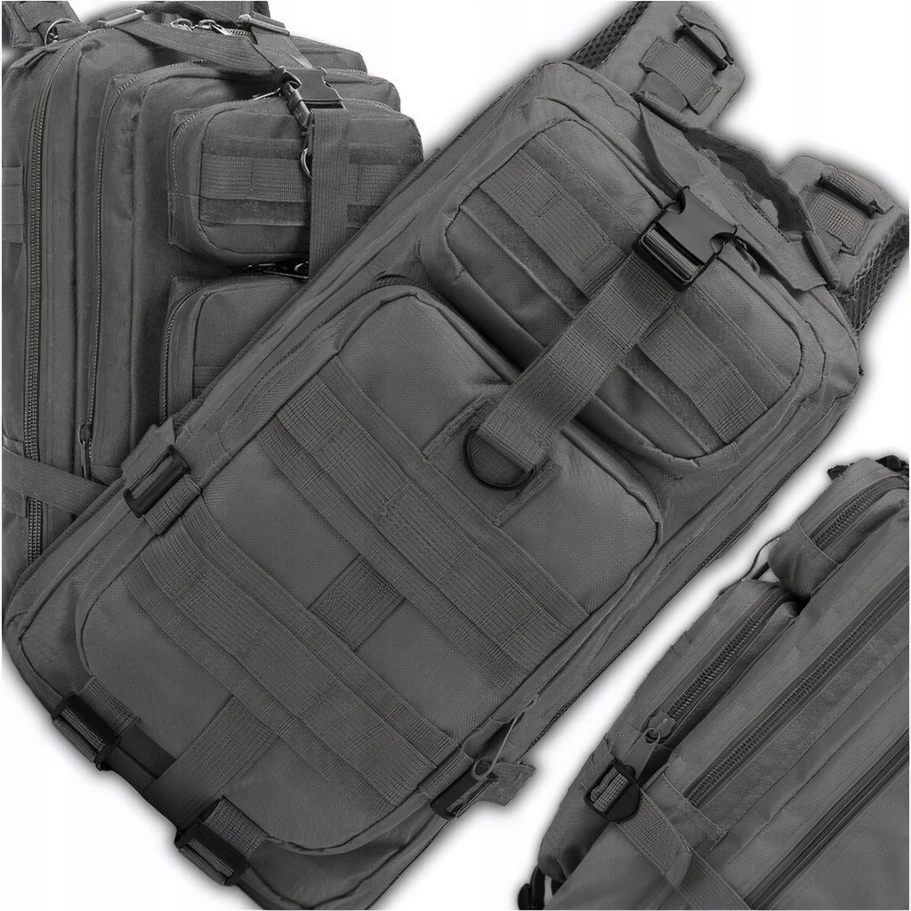 Karinė taktinė kuprinė turistams – 38 l talpa, atspari vandeniui