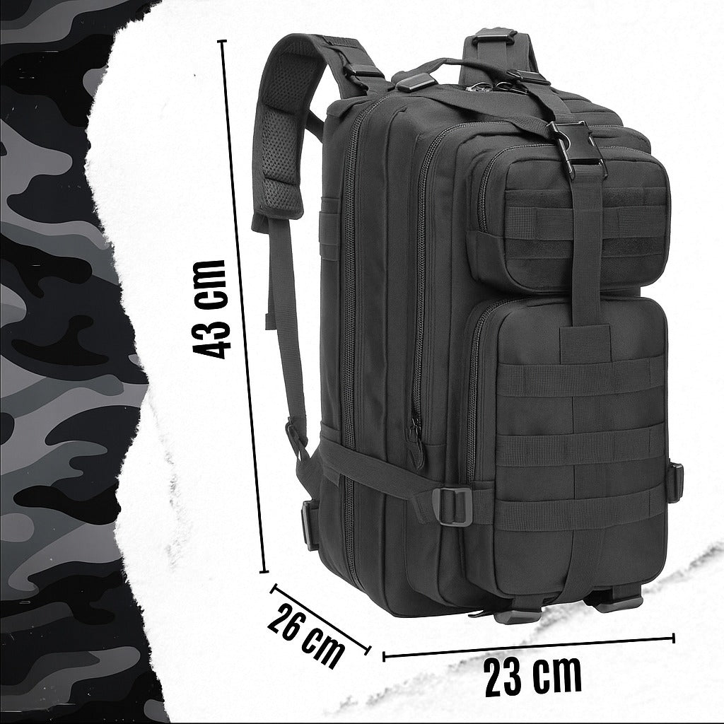 Karinė taktinė kuprinė turistams – 38 l talpa, atspari vandeniui
