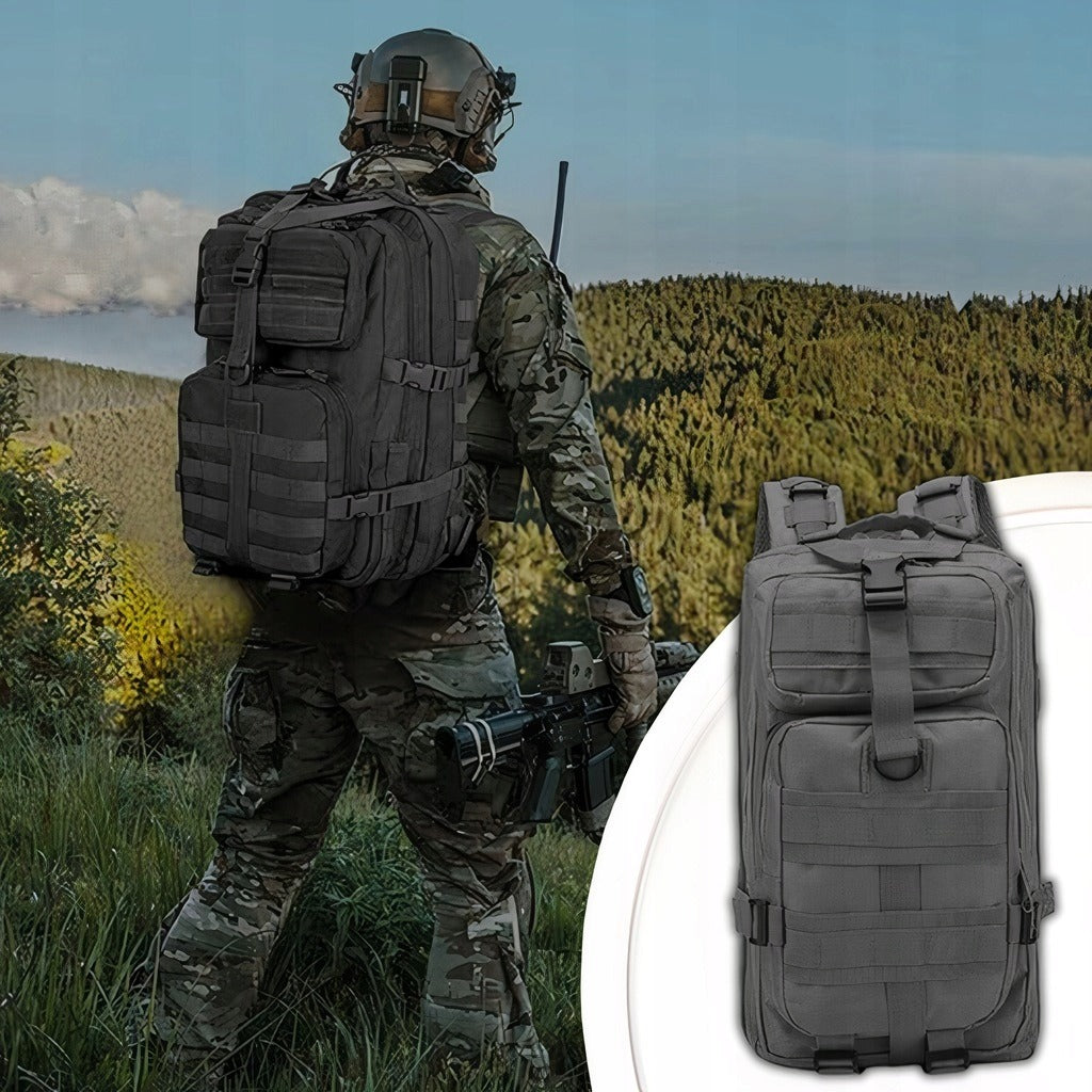 Karinė taktinė kuprinė turistams – 38 l talpa, atspari vandeniui