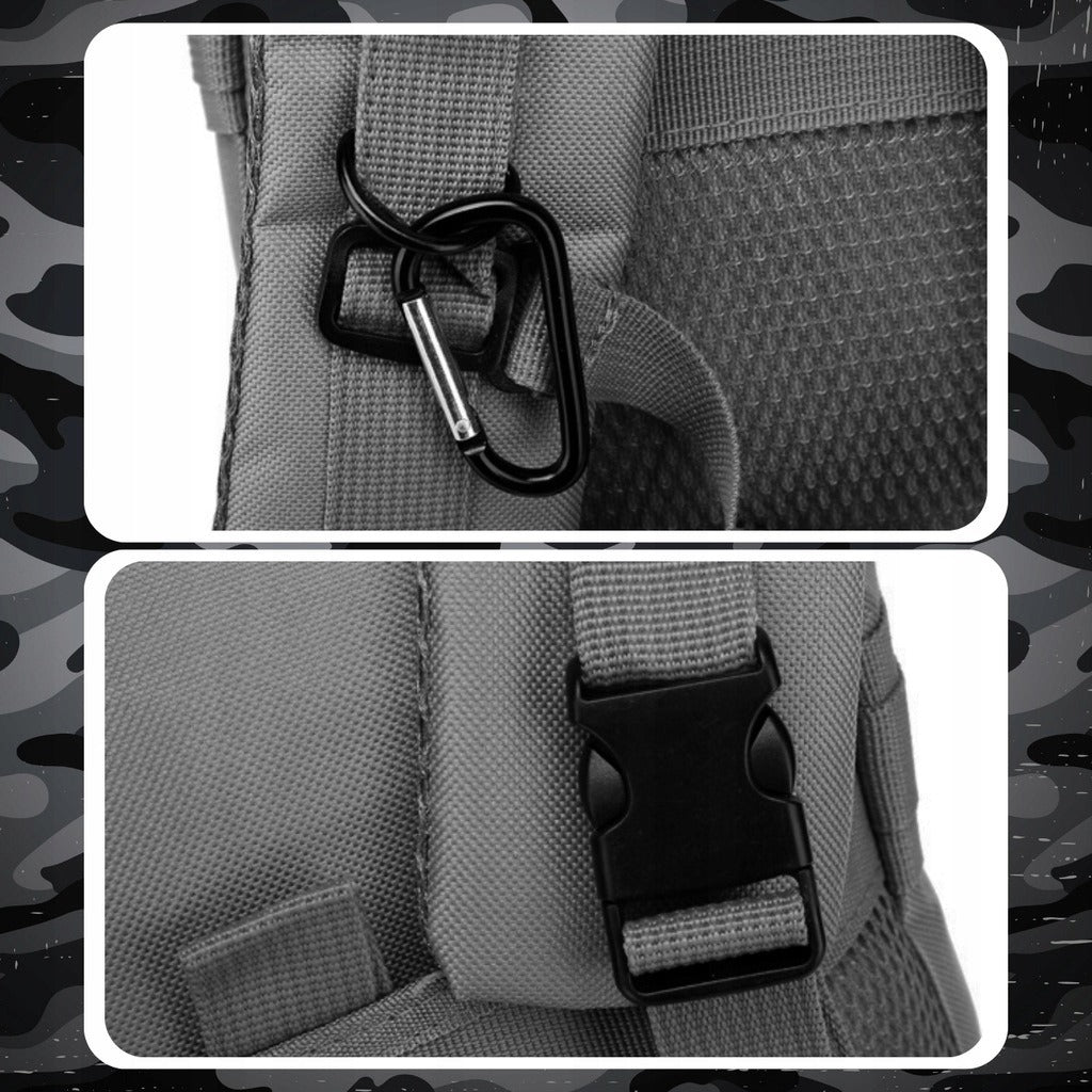 Karinė taktinė kuprinė turistams – 38 l talpa, atspari vandeniui