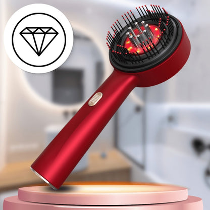 Regeneruojantis galvos odos masažinis šepetys šviesos terapijai plaukų augimui